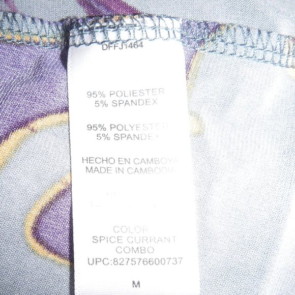 Daisy Fuentes artistic slinky top in size US M. - Picture 6 of 8